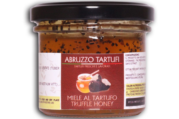 Black summer truffle honey